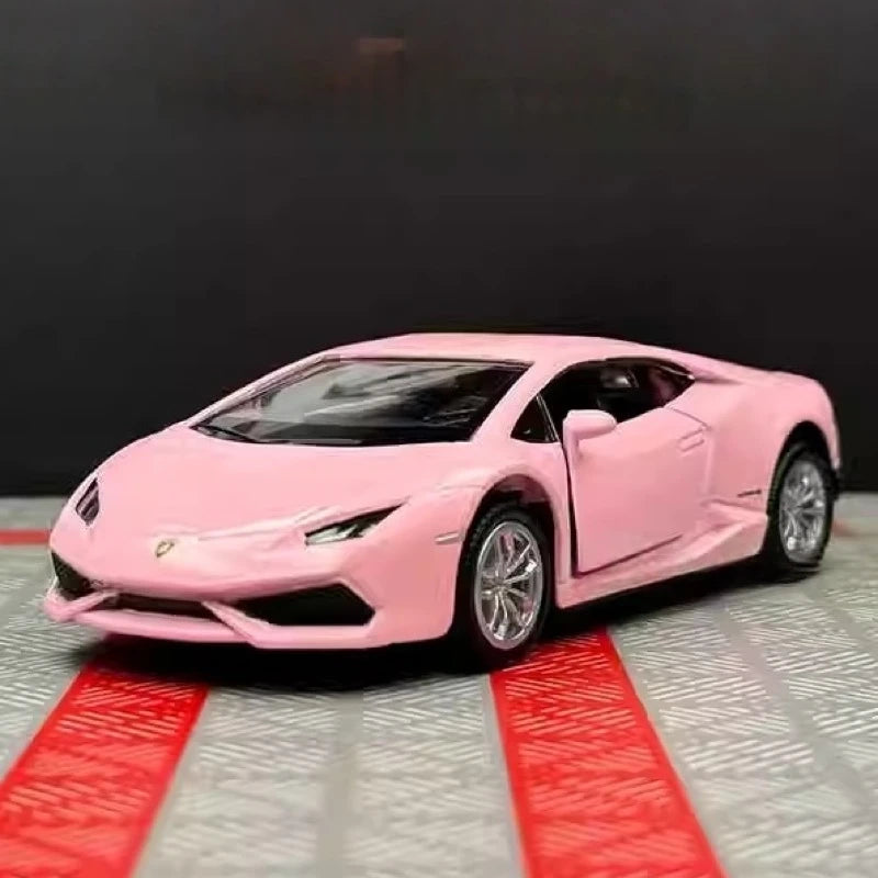 [TOY] 1:36 Lamborghini 2016 Huracan LP610-4 Pink Model Car Die-Cast