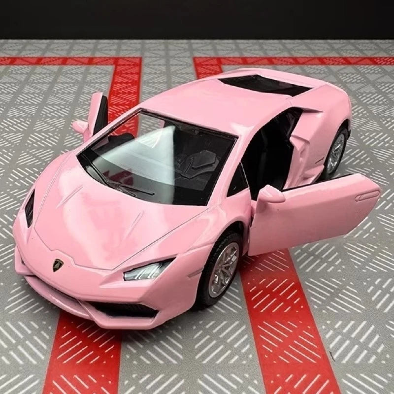 [TOY] 1:36 Lamborghini 2016 Huracan LP610-4 Pink Model Car Die-Cast