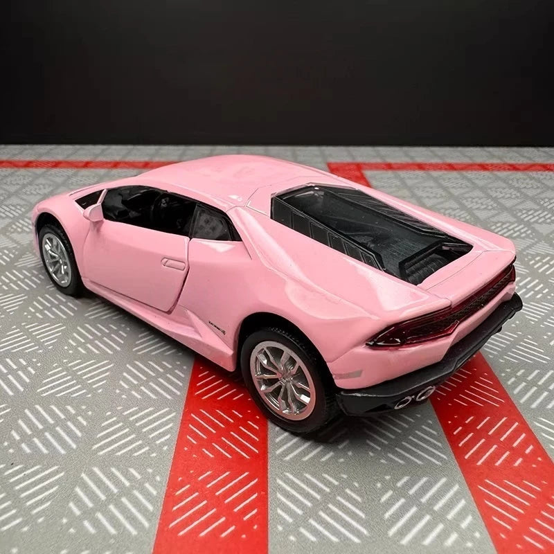 [TOY] 1:36 Lamborghini 2016 Huracan LP610-4 Pink Model Car Die-Cast