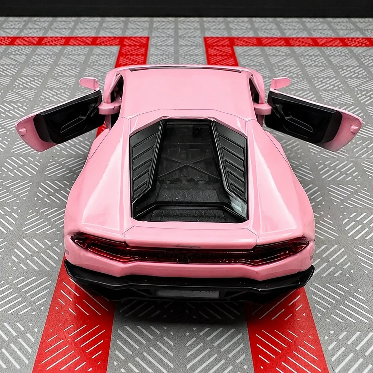 Lamborghini 2016 Huracan LP610-4 rosa 1:36 – modelo de exposição em metal fundido