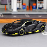 [TOY] 1:36 Lamborghini 2018 Aventador LP780-4 SVJ Black Model Car Die-Cast