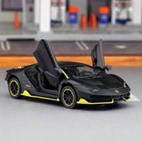 [TOY] 1:36 Lamborghini 2018 Aventador LP780-4 SVJ Black Model Car Die-Cast