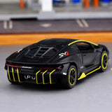 [TOY] 1:36 Lamborghini 2018 Aventador LP780-4 SVJ Black Model Car Die-Cast
