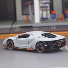 [TOY] 1:36 Lamborghini 2018 Aventador LP780-4 SVJ Gray Model Car Die-Cast