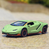 Lamborghini 2018 Aventador LP780-4 SVJ Zielony 1:36 – Model wyświetlacza odlewany z odlewu