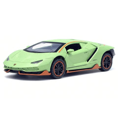 [TOY] 1:36 Lamborghini 2018 Aventador LP780-4 SVJ Green Model Car Die-Cast