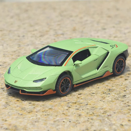 [TOY] 1:36 Lamborghini 2018 Aventador LP780-4 SVJ Green Model Car Die-Cast