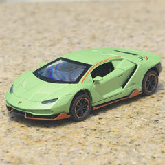 [TOY] 1:36 Lamborghini 2018 Aventador LP780-4 SVJ Green Model Car Die-Cast