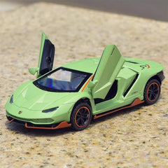 [TOY] 1:36 Lamborghini 2018 Aventador LP780-4 SVJ Green Model Car Die-Cast