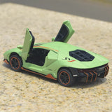 Lamborghini 2018 Aventador LP780-4 SVJ Zielony 1:36 – Model wyświetlacza odlewany z odlewu
