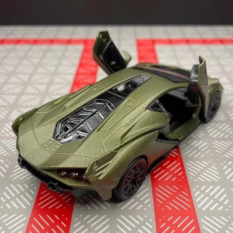 [TOY] 1:36 Lamborghini 2020 Sian FKP 37 Gray Model Car Die-Cast