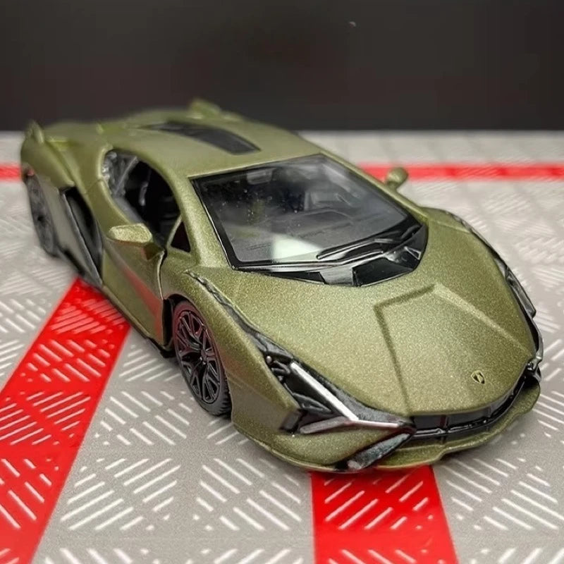[TOY] 1:36 Lamborghini 2020 Sian FKP 37 Gray Model Car Die-Cast