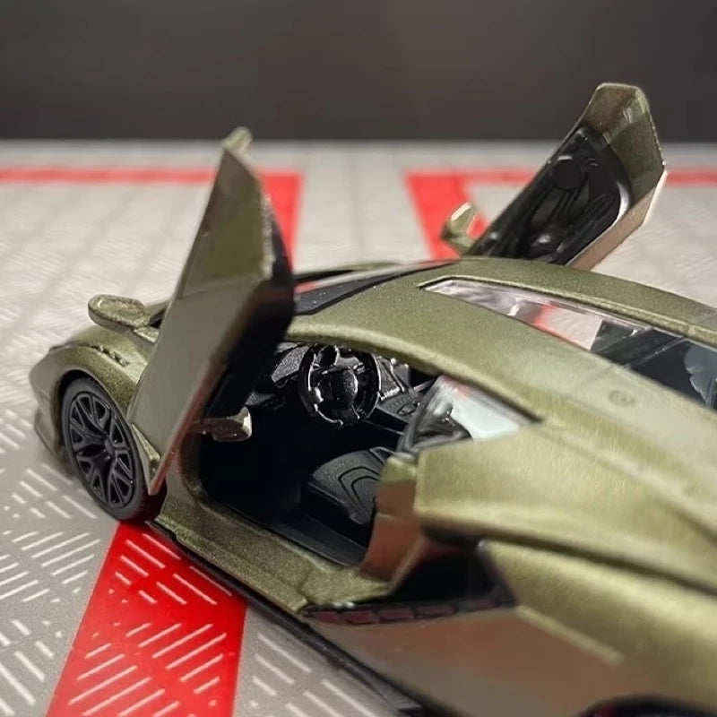 [TOY] 1:36 Lamborghini 2020 Sian FKP 37 Gray Model Car Die-Cast