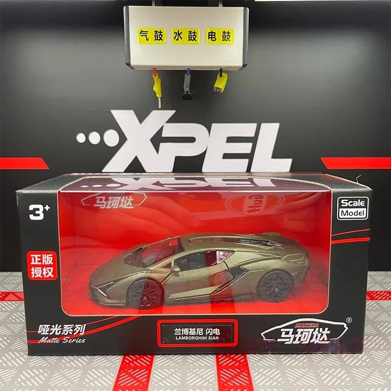 [TOY] 1:36 Lamborghini 2020 Sian FKP 37 Gray Model Car Die-Cast