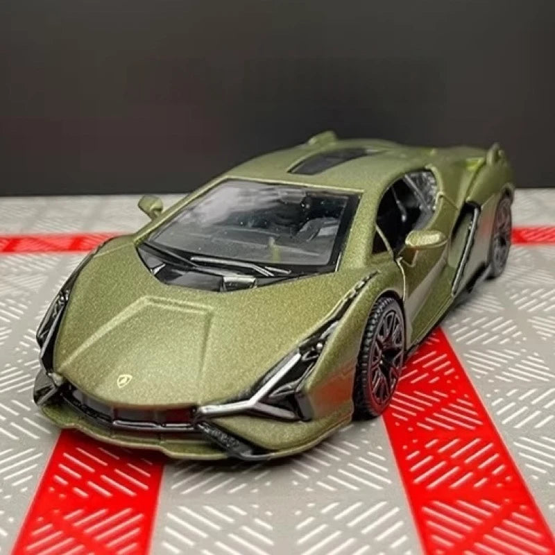 [TOY] 1:36 Lamborghini 2020 Sian FKP 37 Gray Model Car Die-Cast