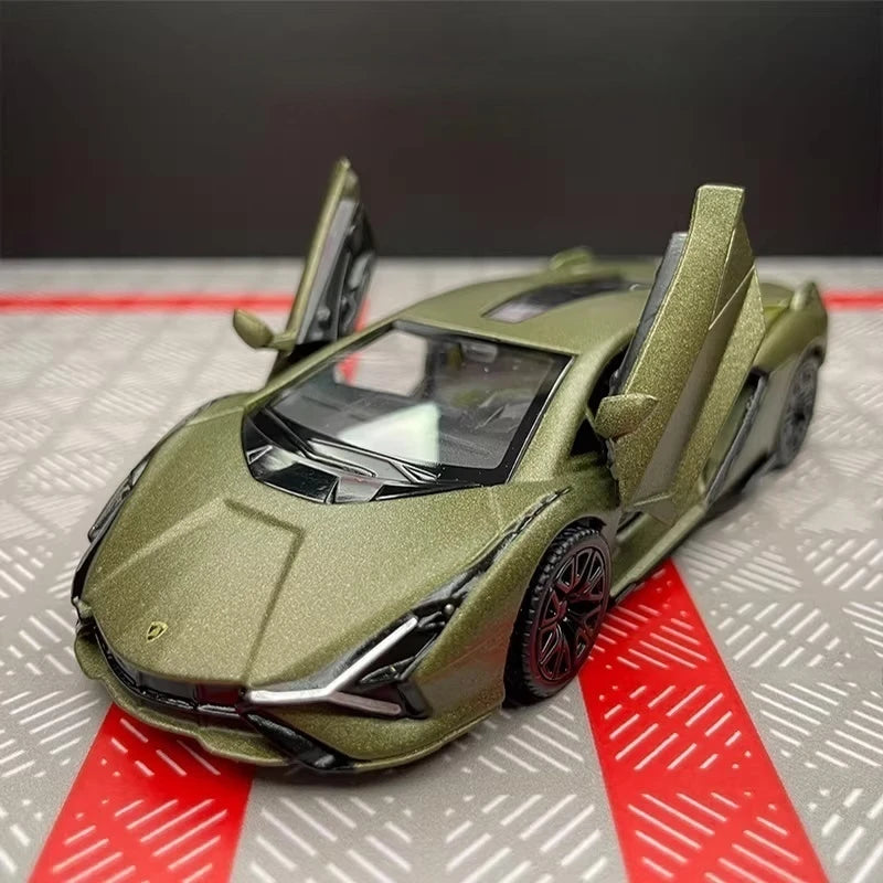 [TOY] 1:36 Lamborghini 2020 Sian FKP 37 Gray Model Car Die-Cast