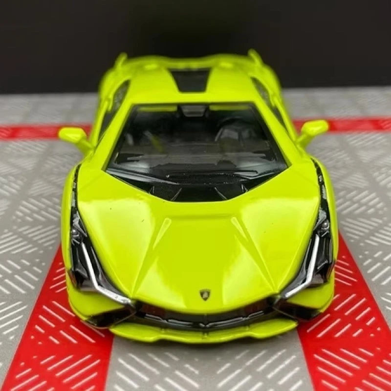 [TOY] 1:36 Lamborghini 2020 Sian FKP 37 Green Model Car Die-Cast