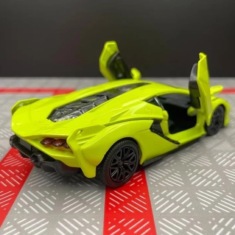 [TOY] 1:36 Lamborghini 2020 Sian FKP 37 Green Model Car Die-Cast