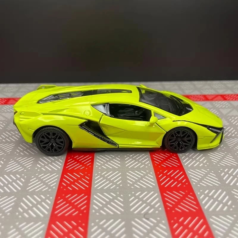 [TOY] 1:36 Lamborghini 2020 Sian FKP 37 Green Model Car Die-Cast
