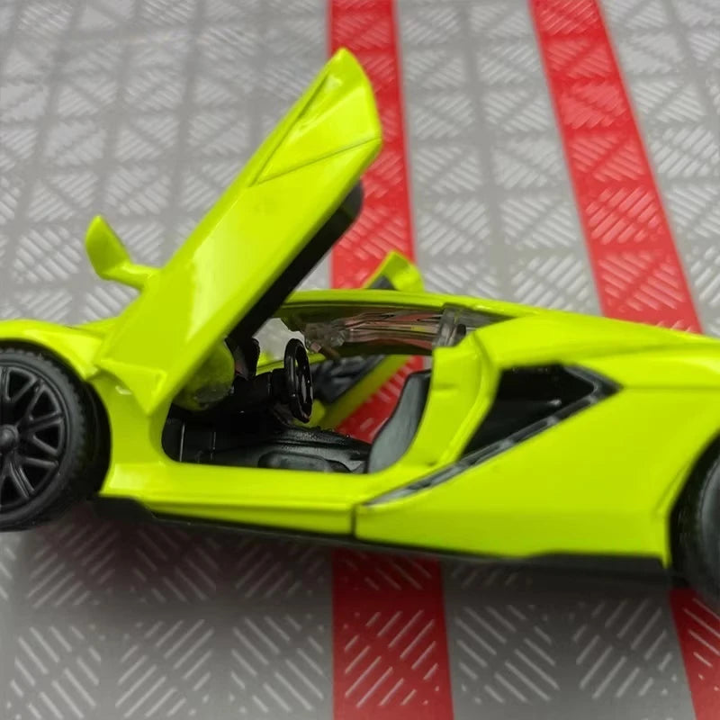 [TOY] 1:36 Lamborghini 2020 Sian FKP 37 Green Model Car Die-Cast