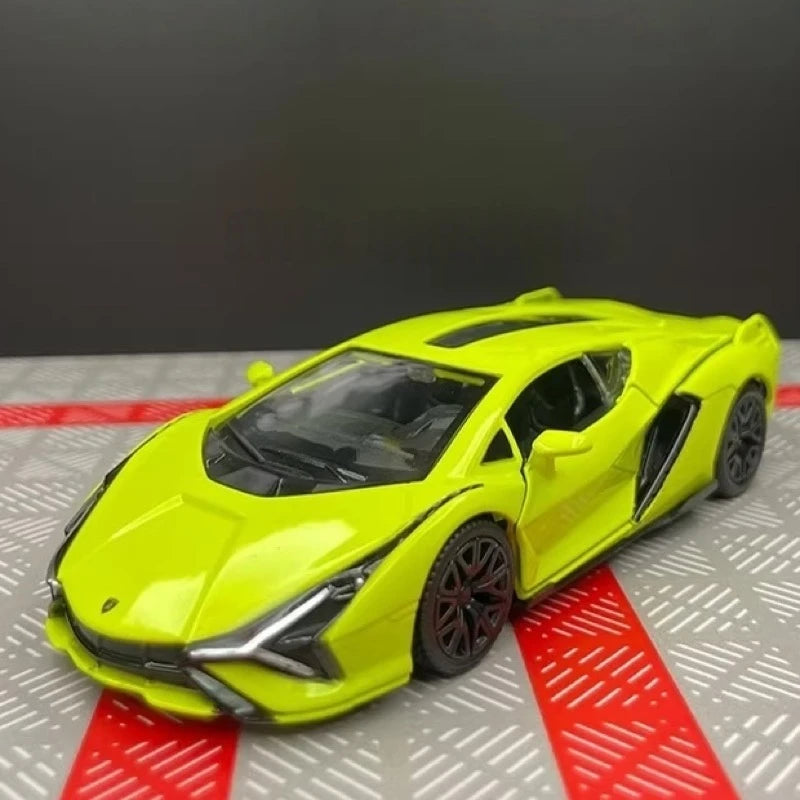 [TOY] 1:36 Lamborghini 2020 Sian FKP 37 Green Model Car Die-Cast