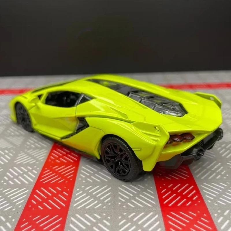 [TOY] 1:36 Lamborghini 2020 Sian FKP 37 Green Model Car Die-Cast