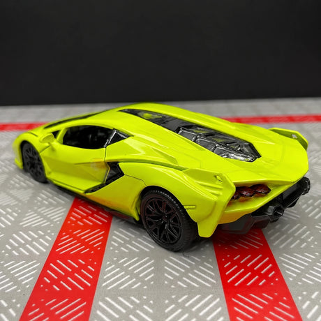Lamborghini 2020 سيان FKP 37 جرين 1:36 – نموذج عرض مصبوب، مصبوب.