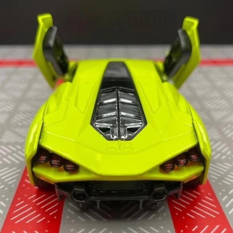 [TOY] 1:36 Lamborghini 2020 Sian FKP 37 Green Model Car Die-Cast