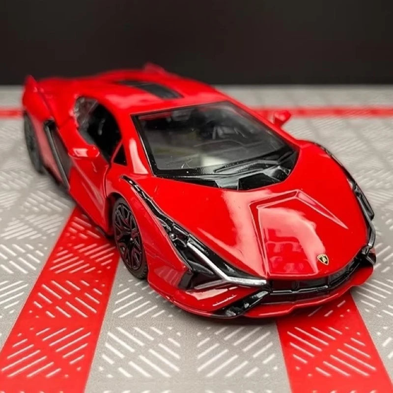 [TOY] 1:36 Lamborghini 2020 Sian FKP 37 Red Model Car Die-Cast