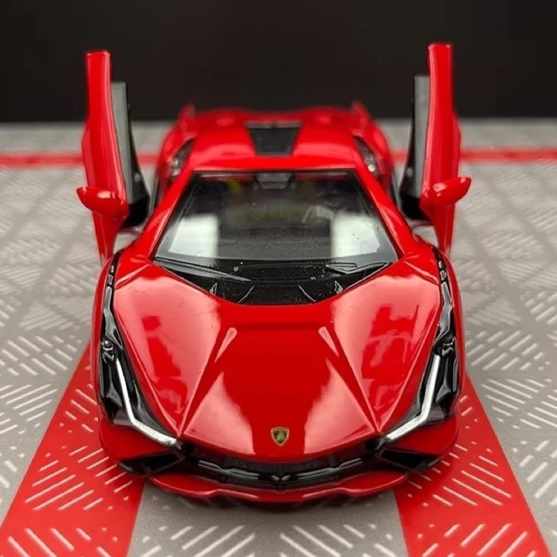 [TOY] 1:36 Lamborghini 2020 Sian FKP 37 Red Model Car Die-Cast