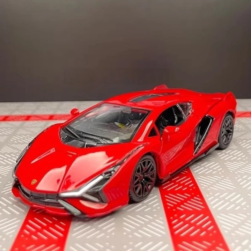 [TOY] 1:36 Lamborghini 2020 Sian FKP 37 Red Model Car Die-Cast
