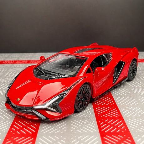 Lamborghini 2020 سيان FKP 37 ريد 1:36 – نموذج عرض مصبوب، مصبوب.