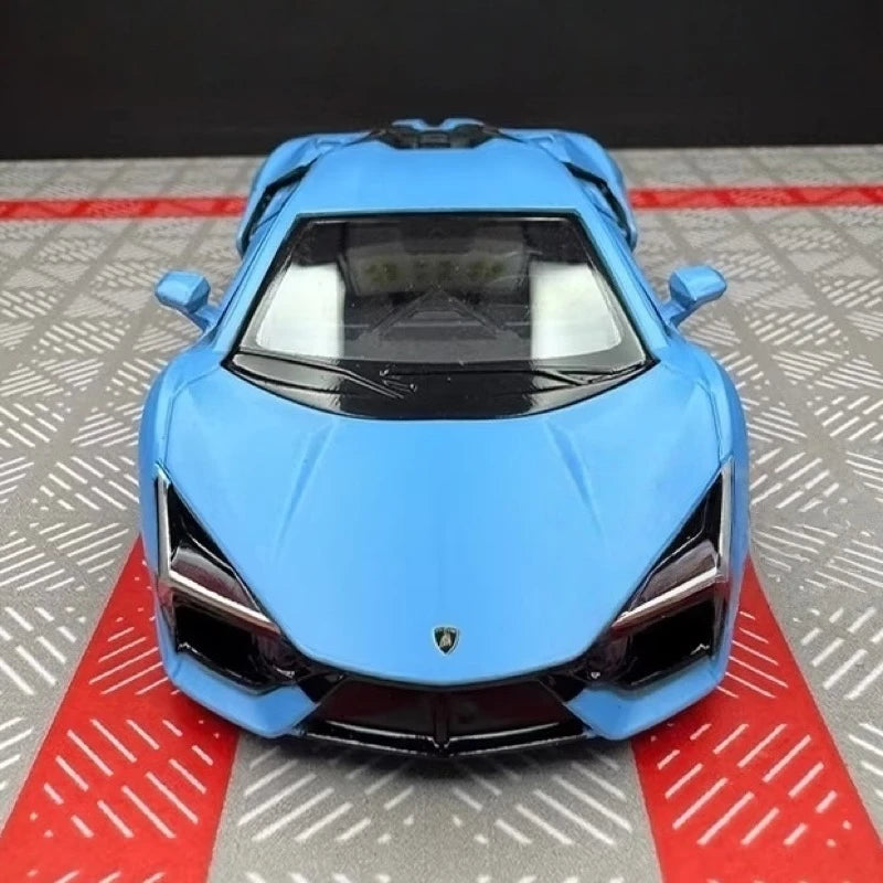 [TOY] 1:36 Lamborghini 2023 Revuelto Blue Model Car Die-Cast