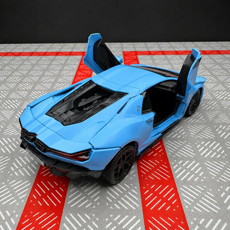 Lamborghini 2023 Revuelto أزرق 1:36 – نموذج عرض معدني مصبوب
