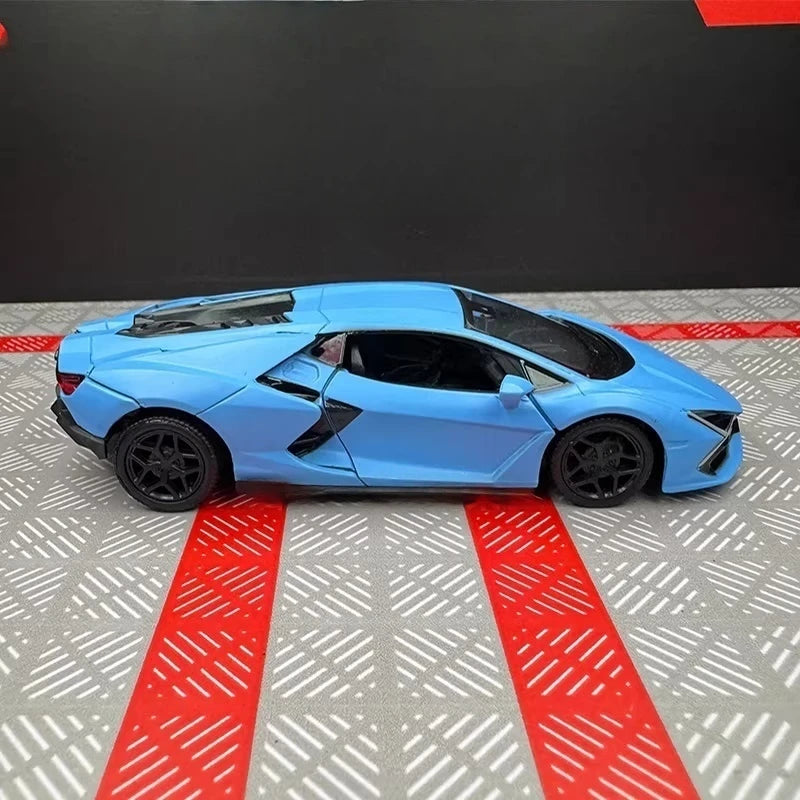 [TOY] 1:36 Lamborghini 2023 Revuelto Blue Model Car Die-Cast
