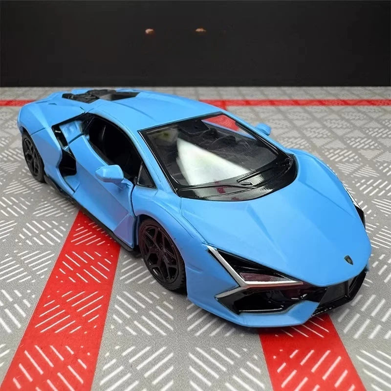 [TOY] 1:36 Lamborghini 2023 Revuelto Blue Model Car Die-Cast