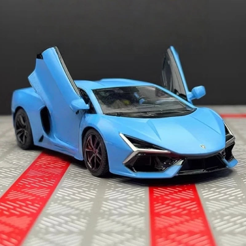 [TOY] 1:36 Lamborghini 2023 Revuelto Blue Model Car Die-Cast