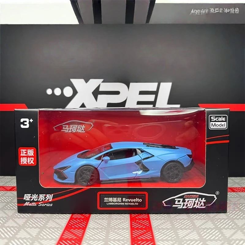[TOY] 1:36 Lamborghini 2023 Revuelto Blue Model Car Die-Cast