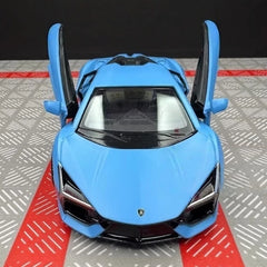 [TOY] 1:36 Lamborghini 2023 Revuelto Blue Model Car Die-Cast