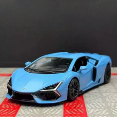 [TOY] 1:36 Lamborghini 2023 Revuelto Blue Model Car Die-Cast