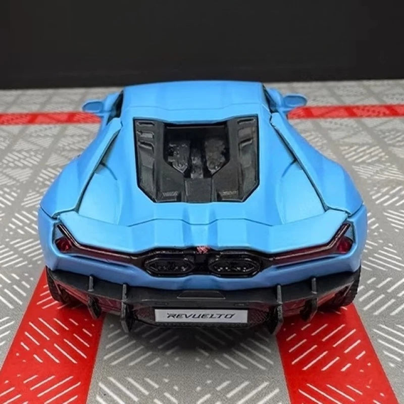 [TOY] 1:36 Lamborghini 2023 Revuelto Blue Model Car Die-Cast