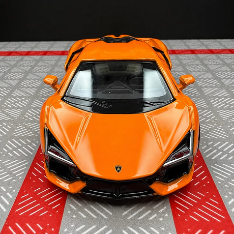 Lamborghini 2023 Revuelto برتقالي 1:36 – نموذج عرض معدني مصبوب