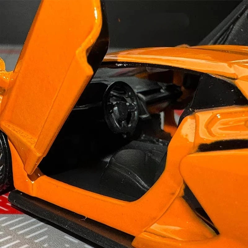 [TOY] 1:36 Lamborghini 2023 Revuelto Orange Model Car Die-Cast
