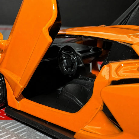 Lamborghini 2023 Revuelto برتقالي 1:36 – نموذج عرض معدني مصبوب
