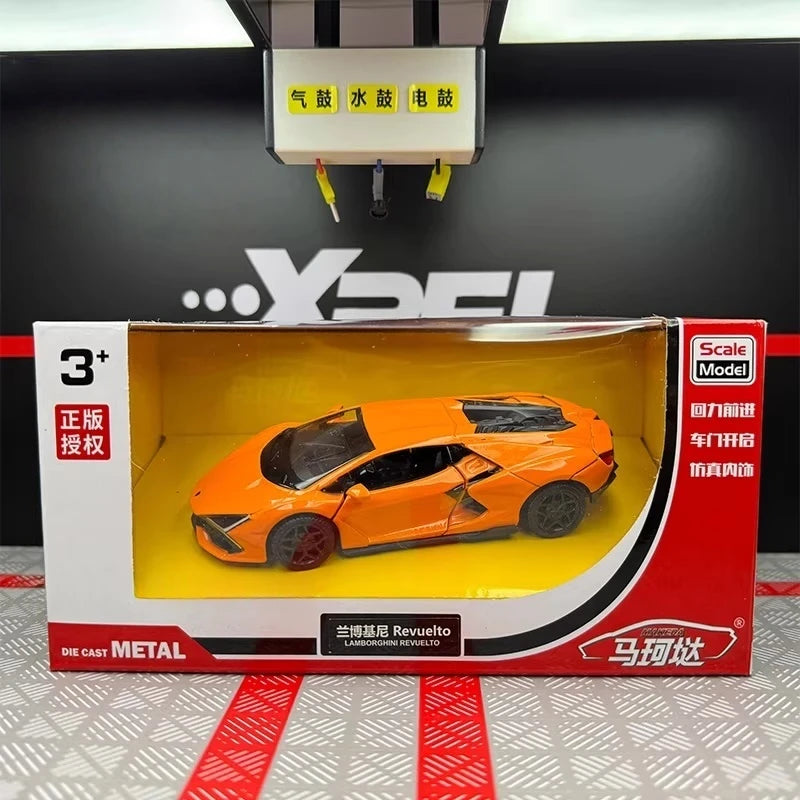 [TOY] 1:36 Lamborghini 2023 Revuelto Orange Model Car Die-Cast