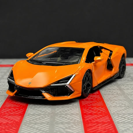 Lamborghini 2023 Revuelto برتقالي 1:36 – نموذج عرض معدني مصبوب
