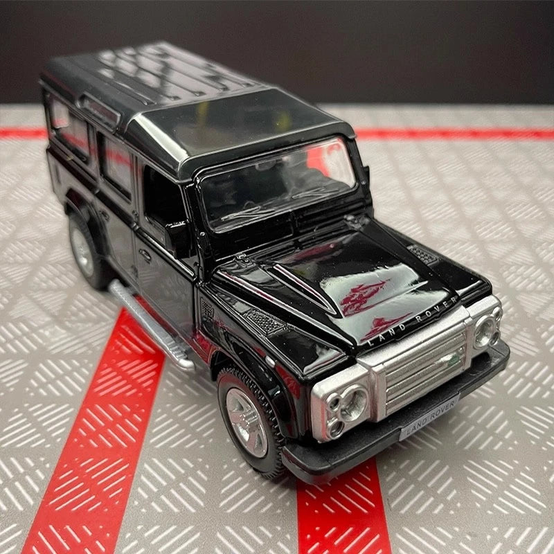 [TOY] 1:36 Land Rover 1990 Defender 110 Black Model Car Die-Cast