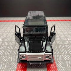 [TOY] 1:36 Land Rover 1990 Defender 110 Black Model Car Die-Cast