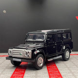 [TOY] 1:36 Land Rover 1990 Defender 110 zwart modelauto Die-Cast