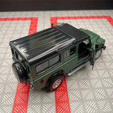 [TOY] 1:36 Land Rover 1990 Defender 110 Matte Green Model Car Die-Cast